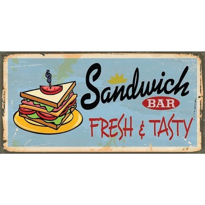 Ceduľa Sandwich Bar Fresh & Tasty