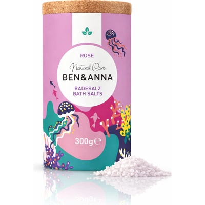 Ben & Anna Koupelová sůl Rose 300 g