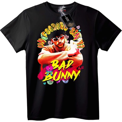 NOONEBRAND Тениска Bad Bunny Мозък без теб - 7XL, Black