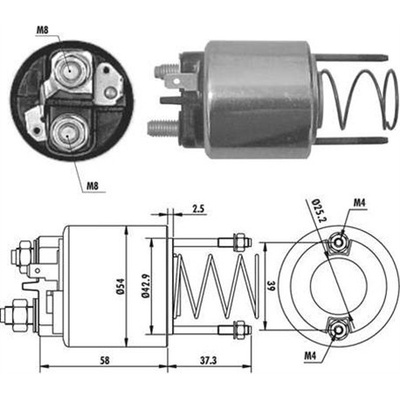 MAGNETI MARELLI Elektromagnetický spínač, startér 940113050382