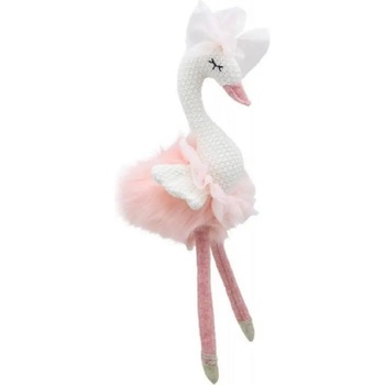 The Puppet Company Парцалена кукла The Puppet Company - Лебед, розов, 30 cm (WB004122)