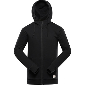 Alpine Pro Мъжко памучно горнище с качулка ALPINE PRO LOKK черен ALPINE PRO | Cheren | МЪЖЕ | XS