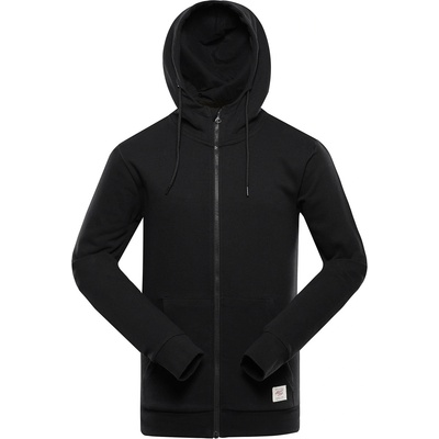 Alpine Pro Мъжко памучно горнище с качулка ALPINE PRO LOKK черен ALPINE PRO | Cheren | МЪЖЕ | XS