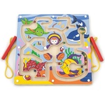 Viga Toys Дървен магнитен лабиринт Viga - Подводен свят (50123)
