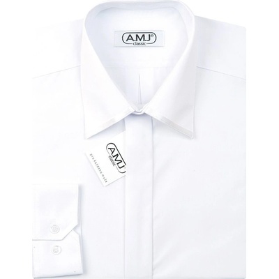 AMJ košile s dlouhým rukávem JDSA018SAT bílá
