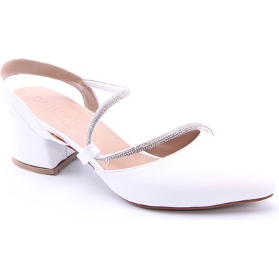 Johns Athletic Дамски елегантни обувки с камъни 7052 - Бели #360554 (360554_Бяло)