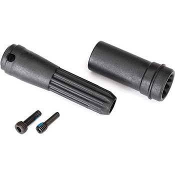 Traxxas Driveshafts, center front/ 4mm screw pins (2) TRX8556 (TRX8556)