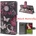 LG G2 D802 Painted Wallet Кожен Калъф + Протектор
