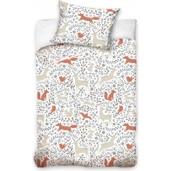 Carbotex obliečky Lesné Zvieratká 211014 100 x 135 cm 40 x 60 cm