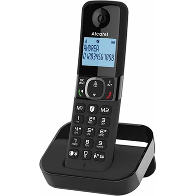 Alcatel DECT телефон F860, безжичен, черен