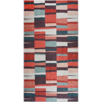 Vitaus Червен килим подходящ за пране 160x230 cm Blocks of Fun - Vitaus (KRN-6202-160x230)