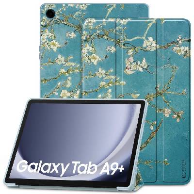 Силиконов тефтер за Samsung Galaxy Tab A9+ Plus 11.0 от Tech-Protect SmartCase - Sakura (9319456607970)