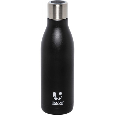 Asobu Fľaša Asobu s UV svetlom čierna 500 ml