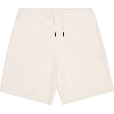 KnowledgeCotton Apparel Мъжки къси панталони KnowledgeCotton Apparel Organic Cotton Bubble Knitted Shorts - Egret (012-4430-0111)