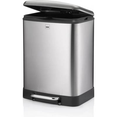 Kela Кош за разделно събиране на отпадъци с педал Davino - неръждаема стомана мат - 2х12 л (KELA 10954)