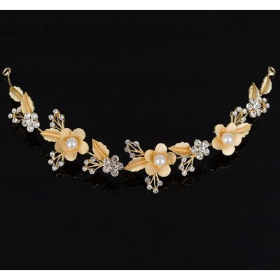 Naishide Jewelry Květinová čelenka s krystaly