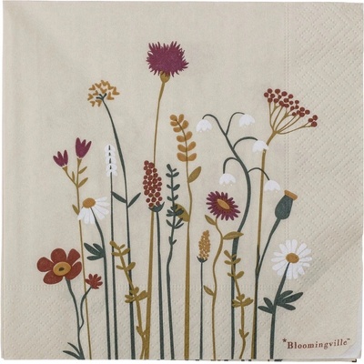 Bloomingville ubrousky Paige papír 33x33cm 20ks – Zboží Mobilmania