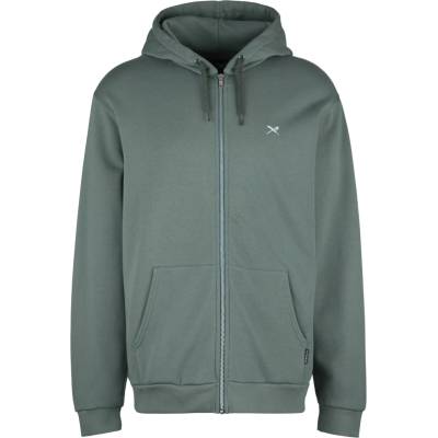 Iriedaily Мъжко яке за тренировка Iriedaily Mini Flag 2 Zip Hood Training jacket - Jungle Green - размер S (003-2672-0512)