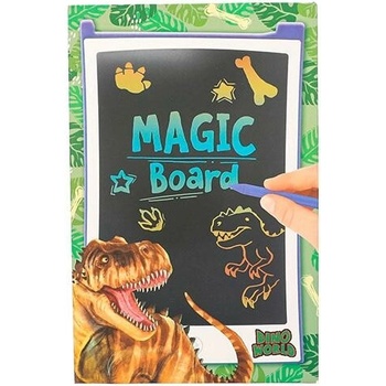 Magická tabuľka Dino World Mazacia tabuľka a pero