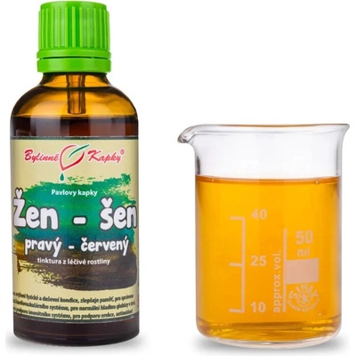 Bylinné kapky Žen-šen pravý červený tinktura 50 ml
