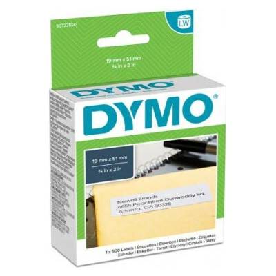 DYMO etikety v roli 11355 S0722550 19 x 51 mm papier biela 500 ks premiestniteľné univerzálne etikety; S0722550