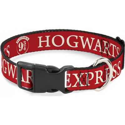 Buckle down Odolný obojek pro psa s plastovou sponou široký Harry Potter Hogwarts Express