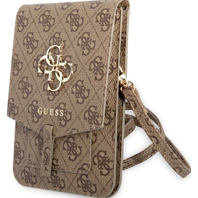 Pouzdro Guess PU 4G Metal Logo Phone Bag, hnědá