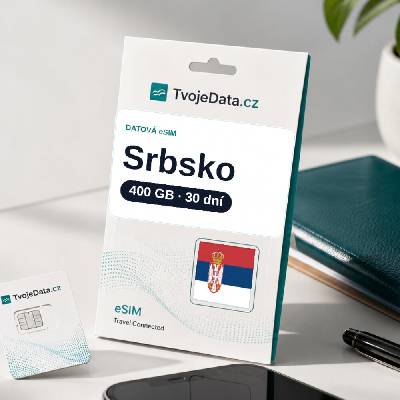 eSIM Srbsko 400 GB / 29 dní