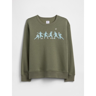 GAP Детски суитшърт с логото на GAP GAP | Zelen | Момчешки | XS