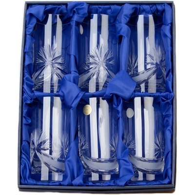 CRYSTAL Bohemia ONTE sklenice na vodu Mašle Počet sklenic 6 sklenic v dárkové sadě 350 ml