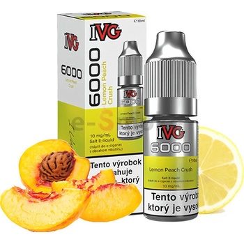IVG 6000 Salt Lemon Peach Crush 10 ml 10 mg