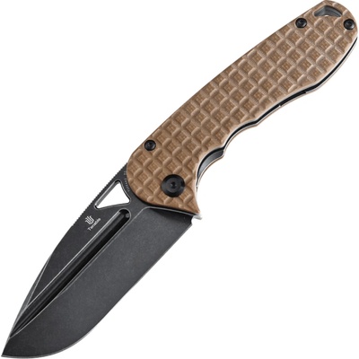 TENABLE KNIVES Bömbur Blackwash D2 0.196''/5.0mm Hnědá G10 s Frag Pattern T10