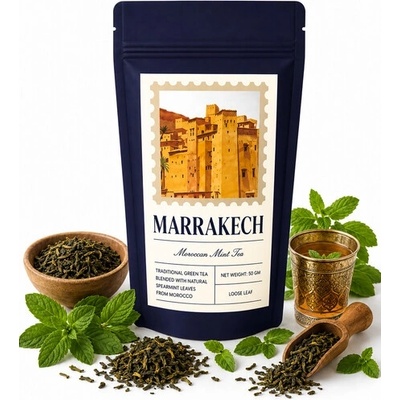 Karma Kettle Marrakech zelený čaj s mátou 50 g