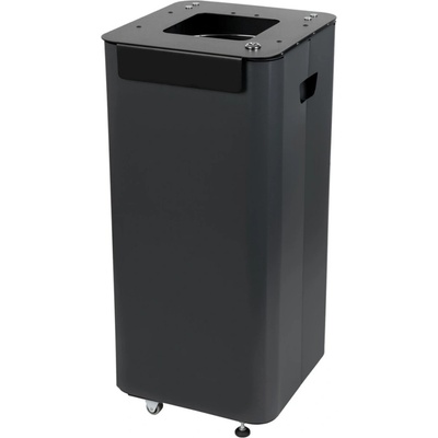 Alda Odpadkový koš na tříděný odpad Modular, 70 l, lakovaná ocel černá 259