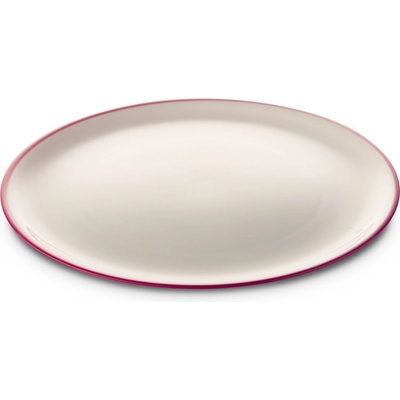 Omada Talíř SANALIVING Dinner Plate 24 x 2 cm bílá/červená