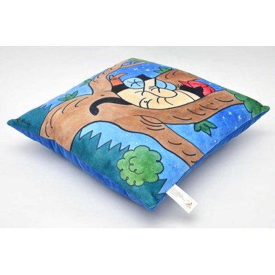 Moravská ústředna Polštář Kocour Mikeš na stromě PLYŠ 30x30