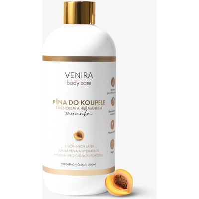 VENIRA pena do kúpeľa s nechtíkom a harmančekom marhuľa 500 ml marhuľa 500 ml