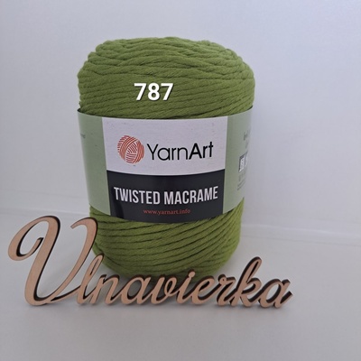 YarnArt Twistwd Macrame 787 Tmavo zelená 5mm