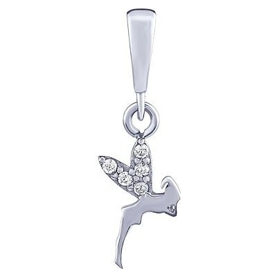 SILVEGO Zlatý přívěsek Aniee ve tvaru víly s Brilliance Zirconia PRGPNP0043PGW