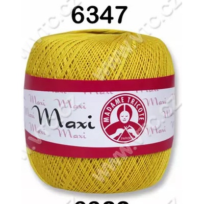 MADAME TRICOTE PARIS Příze Maxi - klasická i Metallic Maxi: 6347 Kanárkově žlutá