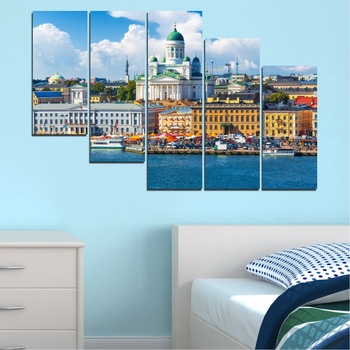 Vivid Home Декоративни панели Vivid Home от 5 части, Небе, PVC, 160x100 см, 7-ма Форма №0119