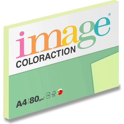 Image Coloraction A4 80 g Pastelově světle zelená 100 ks