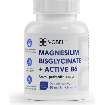 Yobeli Horčík bisglycinát + vitamín B6 60 kapsúl