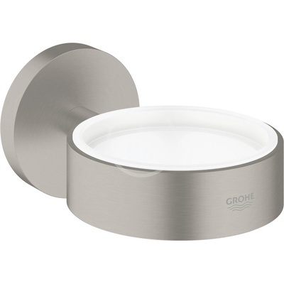 GROHE Essentials - Držák skleničky/mýdelníku, kartáčovaný tmavý grafit 40369AL1
