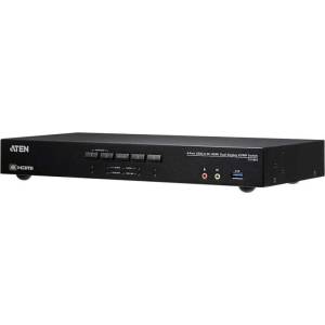 ATEN KVM превключвател ATEN CS1844-AT-G, 4x USB 3.0, за 2 HDMI монитора (ATEN-CS1844-AT-G)