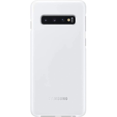 Samsung LED Cover EF-KG973CW - оригинален заден кейс, през който виждате информация от Samsung Galaxy S10 (бял)