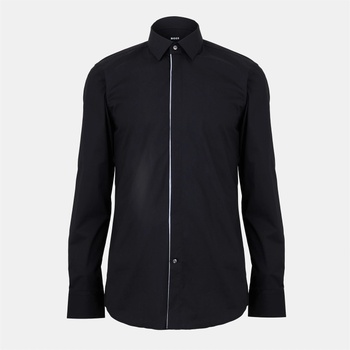 HUGO BOSS Риза с дълъг ръкав Boss Men's Long Sleeve Shirt - Black