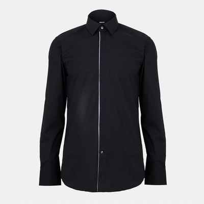 HUGO BOSS Риза с дълъг ръкав Boss Men's Long Sleeve Shirt - Black