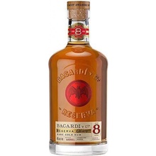 Bacardi Reserva Ocho Puerto Rico 8y 40% 0,7 l (čistá fľaša)