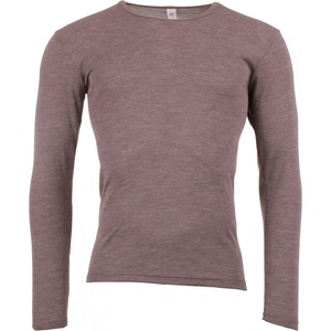 Engel Мъжко копринено термобельо Engel Undershirt L/S Merino base layer - Walnut - размер 50/52 (EU) (014-0597-0312)